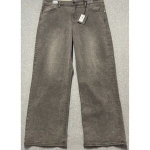 Indigo Six Women's High Rise Straight Denim Jean IP812 Indigo Size 14 NWT